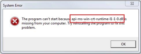 تحميل ملف api-ms-win-crt-runtime-l1-1-0.dll